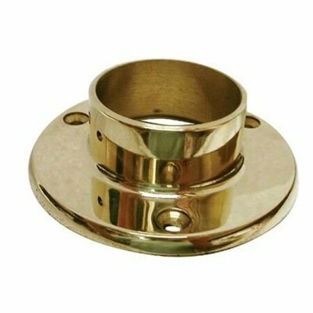 HDL HARDWARE Lavi 2 in. Polished Brass Wall Flange 00-530-2